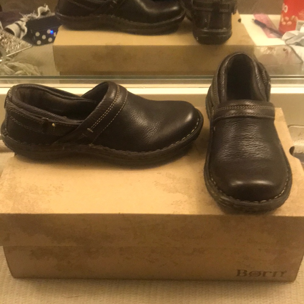 COPY - BORN Lina brown leather comfort shoe 6.5m